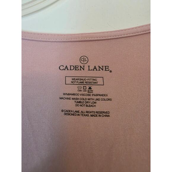 Caden Lane Pink Wrap Bamboo Blend Bathrobe Maternity OS Belted - Picture 2 of 3